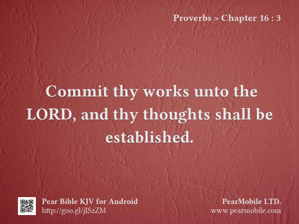 Proverbs, Chapter 16:3